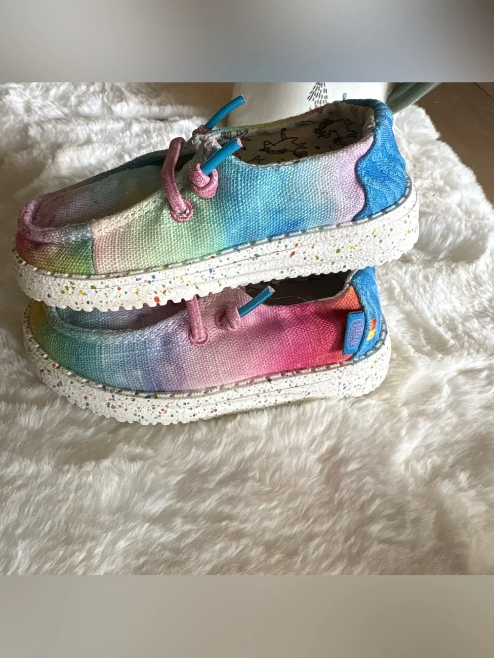 6/$20 Hey Dude Toddler Wendy Dreamer Magic Casual Multicolor Shoes K6